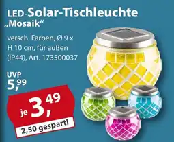 Sonderpreis Baumarkt LED-Solar-Tischleuchte Angebot