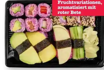 Scheck-in-Center Veganes Sushi in Pink Angebot