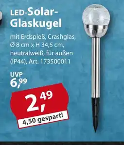 Sonderpreis Baumarkt LED-Solar- Glaskugel Angebot