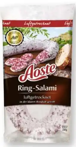 Scheck-in-Center Aoste Ring-Salami Angebot