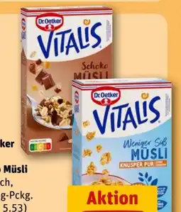 REWE Dr. Oetker Vitalis Schoko Müsli Angebot