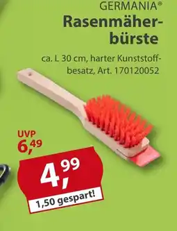 Sonderpreis Baumarkt GERMANIA® Rasenmäher- bürste Angebot