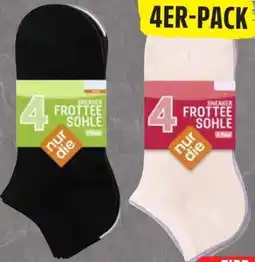 Edeka nur die Damen-Sneakersocken 4er-Pack Angebot