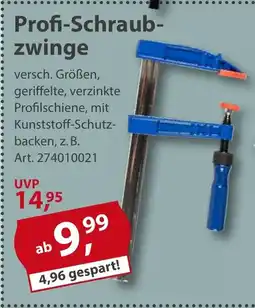 Sonderpreis Baumarkt Profi-Schraub- zwinge Angebot