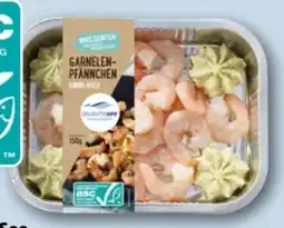 REWE Center Deutsche See Garnelen-Pfännchen Knoblauch-Kräuter Angebot