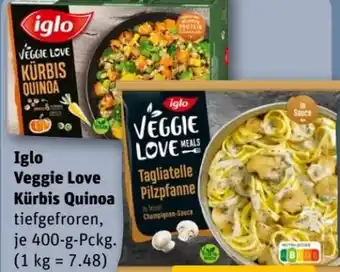 REWE Center Iglo Veggie Love Kürbis Quinoa Angebot