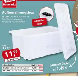 Sonderpreis Baumarkt Aufbewahrungsbox Angebot