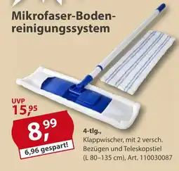 Sonderpreis Baumarkt Mikrofaser-Boden- reinigungssystem Angebot