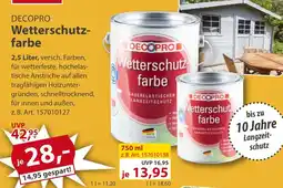 Sonderpreis Baumarkt DECOPRO Wetterschutz- farbe Angebot