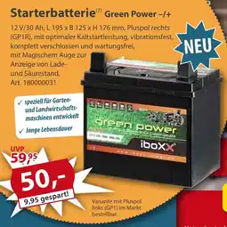 Sonderpreis Baumarkt Starterbatterie Green Power-/+ Angebot