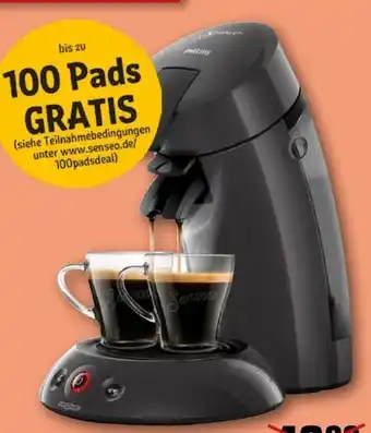 REWE Philips Senseo Kaffeepadmaschine HD6552/20 Angebot