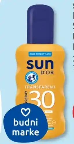 Budni Sun D'Or Transparentes Sonnenspray LSF 30 Angebot