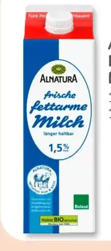 Budni Alnatura Bio Fettarme Milch Angebot