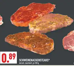 Marktkauf Schweinenackensteaks Angebot