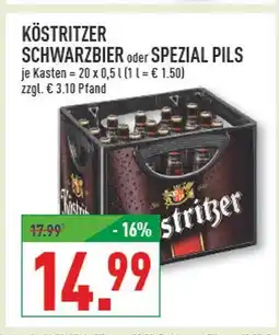 Marktkauf Köstritzer schwarzbier oder spezial pils Angebot