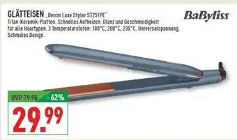 Marktkauf Babyliss glätteisen denim luxe styler st251pe Angebot