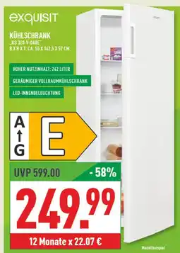 Marktkauf Exquisit kühlschrank Angebot