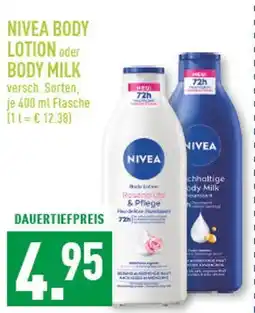 Marktkauf Nivea body lotion oder body milk Angebot