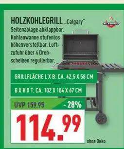 Marktkauf El fuego holzkohlegrill „calgary“ Angebot