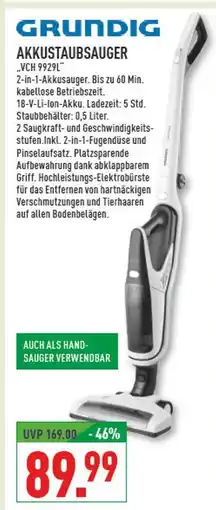 Marktkauf Grundig akkustaubsauger Angebot