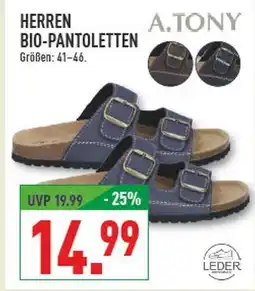 Marktkauf A.tony herren bio-pantoletten Angebot