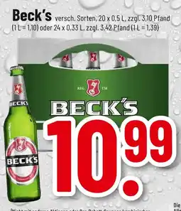 trinkgut Beck's malztrunk Angebot