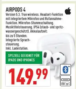 Marktkauf Apple airpods 4 Angebot