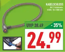 Marktkauf Kabelschloss Angebot