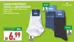 Marktkauf Tom tailor damen/herren/unisex socken oder sneakersocken Angebot