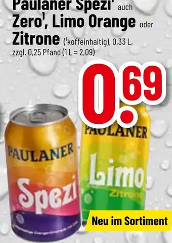 trinkgut Paulaner spezi oder limo orange oder zitrone Angebot