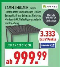 Marktkauf Juskys lamellendach tahiti Angebot