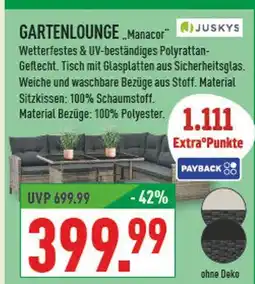 Marktkauf Juskys gartenlounge manacor Angebot