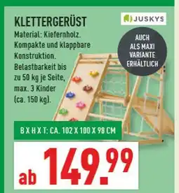 Marktkauf Juskys klettergerüst Angebot