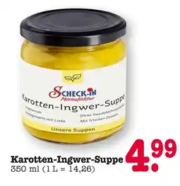 E-Center Scheck-in manufaktur karotten-ingwer-suppe Angebot