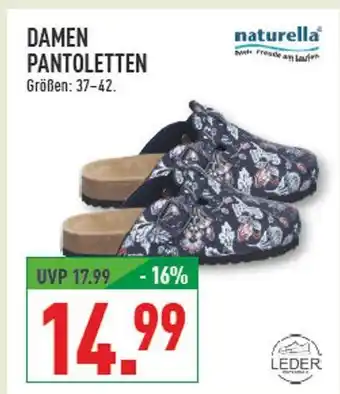 Marktkauf Naturella damen pantoletten Angebot