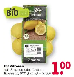 E-Center Bio zitronen Angebot