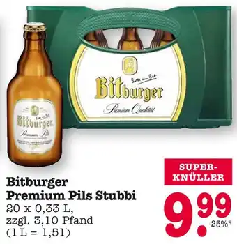 E-Center Bitburger premium pils stubbi Angebot