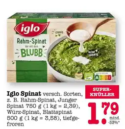 E-Center Iglo spinat Angebot