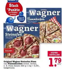 E-Center Wagner original wagner steinofen pizza oder flammkuchen Angebot