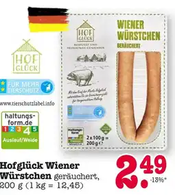 E-Center Hofglück wiener würstchen Angebot