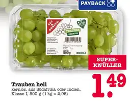 E-Center Edeka trauben hell Angebot