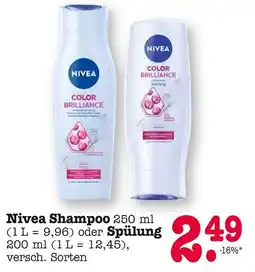 E-Center Nivea color brilliance shampoo oder spülung Angebot