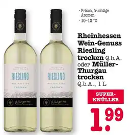 E-Center Rheinhessen wein-genuss riesling trocken oder müller-thurgau trocken Angebot