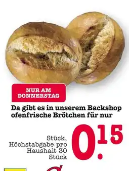 E-Center Ofenfrische brötchen Angebot