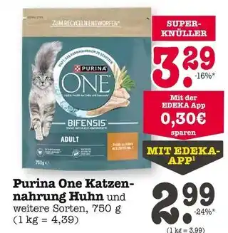 E-Center Purina one katzennahrung huhn Angebot