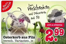 E-Center Gut & günstig osterkorb aus filz Angebot