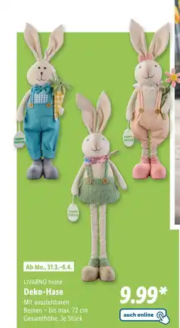 Lidl Livarno home deko-hase Angebot