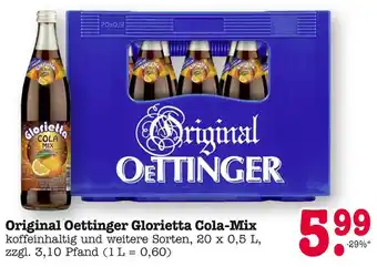 E-Center Oettinger original glorietta cola-mix Angebot