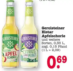 E-Center Gerolsteiner elstar apfelschorle Angebot