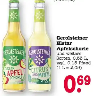 E-Center Gerolsteiner elstar apfelschorle Angebot